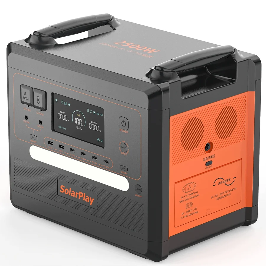Інший ракурс станції Solarplay Q2402M з ручками для перенесення